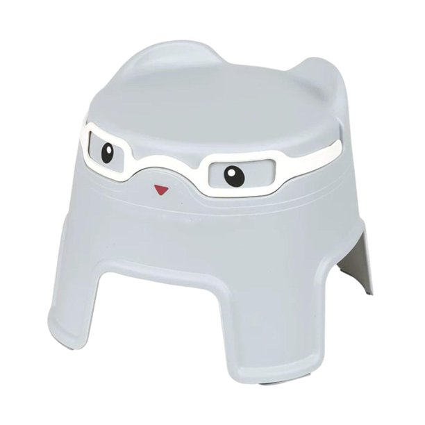 Taburete de baño Taburete con escalón Versátil, 100 kg de Peso, Taburete de baño apilable, Taburete Bajo para Ducha, Oficina, cabecera, niños pequeños Gris
