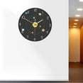 thumbnail image 3 of Nine Planets Wall Clock 12" Silent Battery Powered Non Ticking Round Decorative, 3 of 8