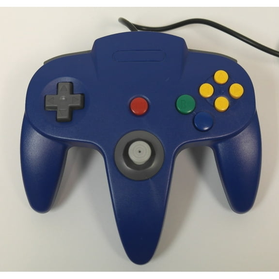 Blue Replacement Controller for Nintendo N64 by Mars Devices