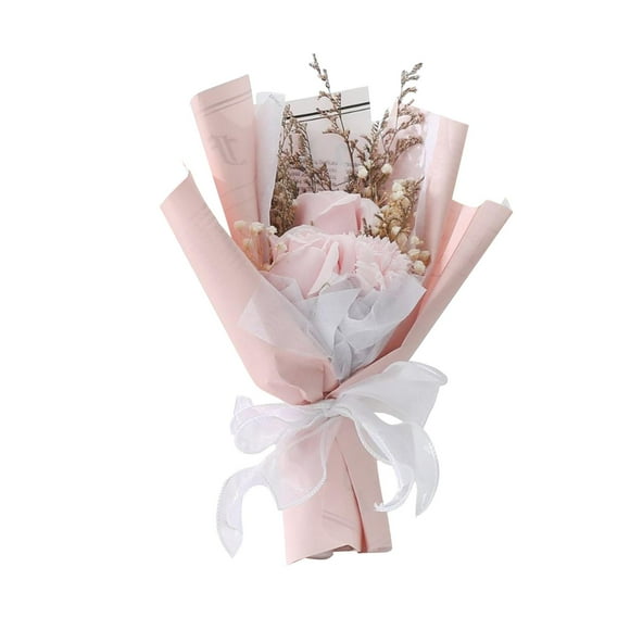 Ramo de flores de jabón, arreglo floral, flor de jabón, jabón de baño perfumado, flor para la de aniversario de compromiso de Acción de Rosa