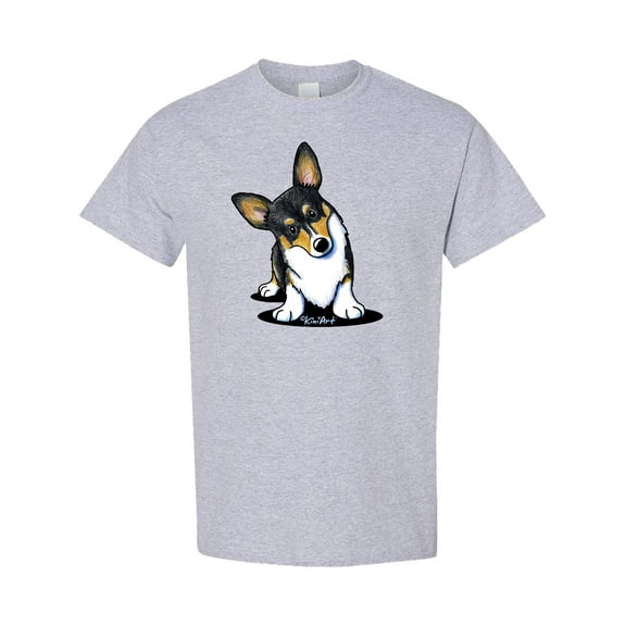 Inktastic Tri Color Corgi T-Shirt