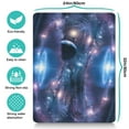thumbnail image 5 of Star Themed Dog Bowl Mat - Absorbent Pet Feeding Mat with Starry Night Sky Design - Non-Slip Waterproof Mat (Space Geek), 5 of 5