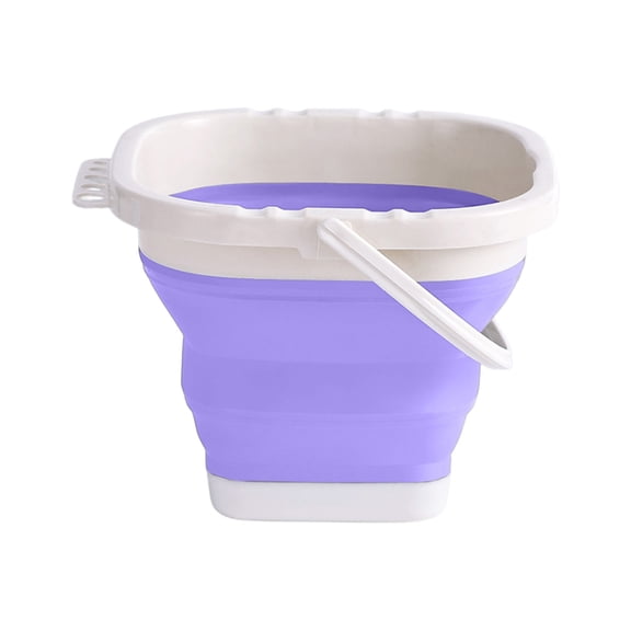 TACILIP Outdoor Decor, Silicone Bucket Small Portable Foldable Water Pail For Camping Beach Car Washing And Household Cleaning, Holiday Gifts, 1PC