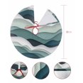 thumbnail image 7 of Dark Green Ombre Christmas Tree Skirt 36 Inches Large Christmas Skirt Tree, Modern Geometric Moire Abstract Art Tree Skirt Christmas Decorations for Fireplace Party Holidays Indoor Outdoor, 7 of 7