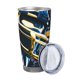 thumbnail image 2 of Taza térmica duradera de acero inoxidable 304 con tapa y pajita con temática del equipo de fútbol de los Chargers Taza térmica de acero inoxidable de 20 oz Taza para automóvil Adecuada para bebidas, 2 of 8
