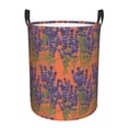 thumbnail image 6 of Lsque Lavender Flowers pattern Laundry Hamper Basket, Tall Woven Rope Hamper Basket for Clothes, Lightweight Storage Basket, Collapsible Waterproof-Medium, 6 of 8