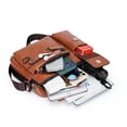 thumbnail image 5 of Bolso de hombro Bolso bandolera para hombre Bolso de negocios para hombre Bolso de cuero suave para hombre Bolso cruzado informal Bolso colgante de gran capacidad, 5 of 5