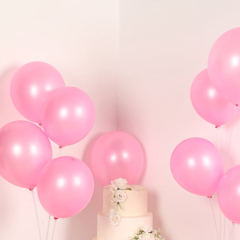 Efavormart 50 Pack Pink Biodegradable Balloons, Eco-friendly