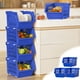 thumbnail image 2 of Yhmxh Cesta de cocina de 3 piezas para el hogar, cesta para guardar juguetes, cesta de almacenamiento de clasificación miscelánea, cesta gruesa de piso a techo, estante tipo sándwich multicapa, 2 of 6