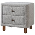thumbnail image 1 of Velador Acme Cleo Tapizado en Tela Bouclé Gris, 1 of 7