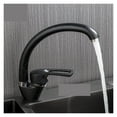 thumbnail image 2 of Brass Black Flexible Kitchen Sink Faucet, Hot And Cold Water Filter Mixer Faucets, Single Handle Swivel Spout Kitchen Water Faucet ,Versatile Features, 2 of 7