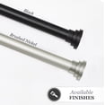 thumbnail image 5 of Sun Zero 3/4" Black Decorative Blackout Tension Rod, 28-60", 5 of 5