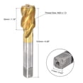 thumbnail image 2 of Unique Bargains M20 x 1.5 High Speed Steel Machine 4 Spiral Flutes Thread Tap Titanium Plated, 2 of 6