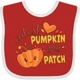 thumbnail image 3 of Inktastic Cutest Pumpkin in the Patch with Orange Heart Boys or Girls Baby Bib, 3 of 4