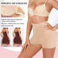 thumbnail image 4 of Women Butt Lifter Panties Padded Shapewear Hip Enhancer Pads Shorts Seamless Underwear Tummy Control Boyshorts, 4 of 6