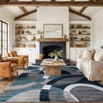thumbnail image 6 of World Rug Gallery Geometric Circles Blue 7'10" x 10'2" Area Rug, 6 of 8