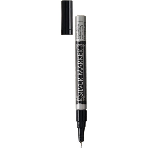 Pilot Metallic Permanent Marker, ExtraFine, Silver