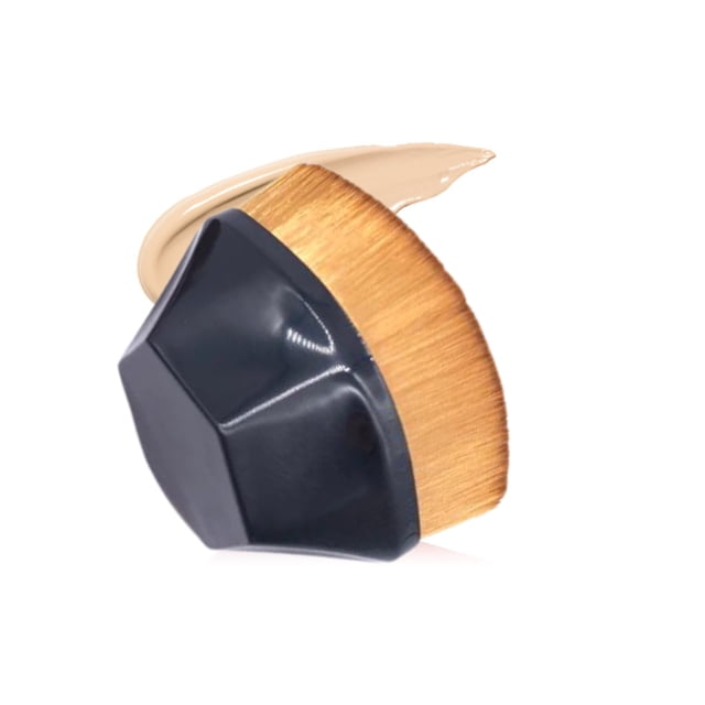 Brocha para base de maquillaje Magic con funda negra de alta densidad