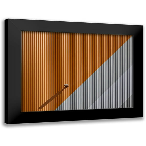 Peter Rank, Hans 14x11 Black Modern Framed Museum Art Print Titled - Lines-Colour and Shadow
