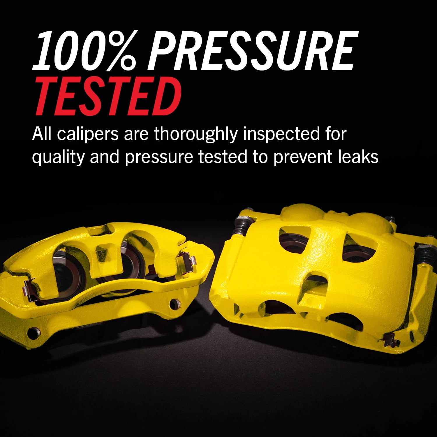 Power Stop Front Pair of Yellow Powder Coated Calipers S5284YLW