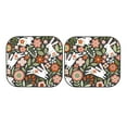 thumbnail image 7 of Balery 2 Piece Rabbits on Floral Car Windshield Sun Shade|Foldable Front Windshield Shade for Car Front Window for Most Sedans SUV Truck-Small, 7 of 7