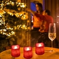 thumbnail image 6 of 6PCS Flameless LED Candle Set, Battery Operated Electronic Tea Lights with Timer, Romantic Ambient Decor for Home Wedding Christmas, Safe Night Light, Red, 6 of 6