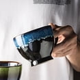 thumbnail image 3 of Sea Blue Mug For Hot And Cold Drinks, Perfect Handle, Smooth Edges, Durable Porcelain, Microwave Oven Safe, 3 of 6