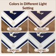 thumbnail image 7 of Design&I 8'x10' Washable Area Rug Nautical Maritime Knot With Anchor Emblem And Striped Border for Dining Room, Large Office, Lounge, Snag-Free, 7 of 7