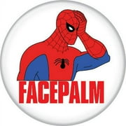 Spider-Man Spidey 1960s Facepalm 1.25" Pinback Button