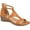 Tan, variant on Journee Womens Trayle Wedge Back Heel Zip Sandals, Widths Available
