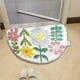thumbnail image 5 of RKSTN bathroom rugs Cute Bathroom Carpet Semi-circular Bathroom Floral Bathroom Mat Soft And Water Absorbent Non Slip Bathtub Mat, 5 of 8