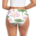 thumbnail image 4 of Women's Underwear Pink Lotus Flowers Hipster Panties Underwear for women, XX-Large, 4 of 9