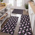 thumbnail image 2 of Black Pink Unicorn Pattern Kitchen Rugs Sets Of 3,Kitchen Runner Rugs Non Skid Washable,Decorative Kitchen Floor Mats for Kitchen,Sink,Laundry,17"x30"+ 17"x47" + 17"x59", 2 of 6
