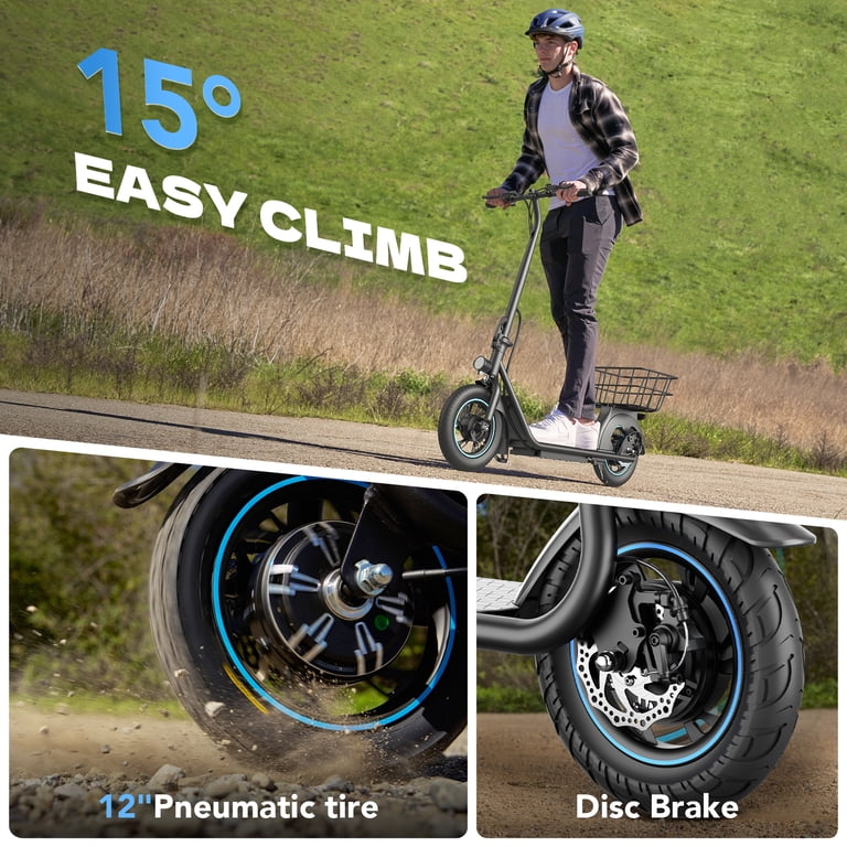 16mph U5 Pro Electric Scooter 20 Mile Range Electric Scooter 500w Motor ...