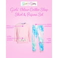 thumbnail image 2 of Sweet & Sassy Girls' Pajama Set - 2 Piece Velour Critter Sleep Shirt and Pajama Bottoms, 2 of 2