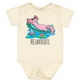 thumbnail image 3 of Inktastic Relaxolotl- Cute Axolotl on Summer Vacation Boys or Girls Baby Bodysuit, 3 of 5
