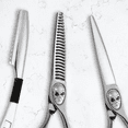 thumbnail image 2 of Saki Tachi Skull Barber Shears Set, 2 of 7