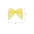 thumbnail image 2 of 80Pcs Mini Gingham Ribbon Bow 1" Checkered Fabric Satin Ribbon Bows for Craft DIY Bow Sewing Yellow and White, 2 of 5