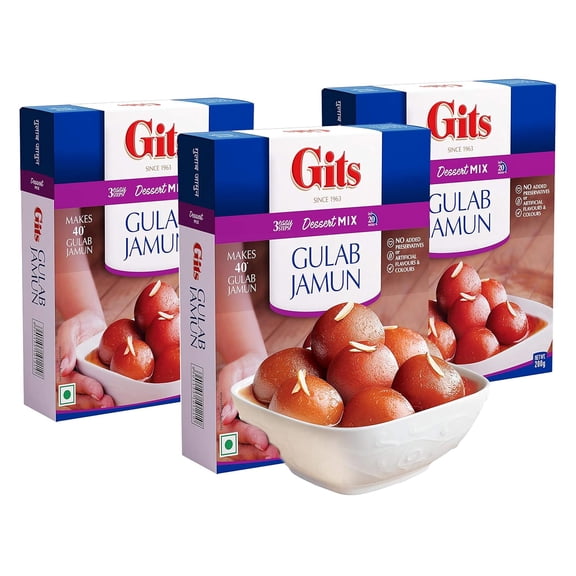 Gulab Jamun Dessert Mix, 600g (Pack of 3 X 200g Each)