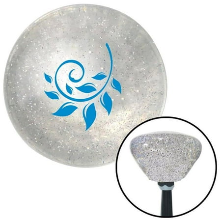 American Shifter Blue Hawaiian Leaf No.1 Clear Retro Metal Flake Shift Knob with M16 x 1.5 Insert Auto