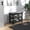 23" Black, variant on Demi Bonn 23" Bamboo Shoe Storage Bench, 3-Tier Entryway Bench with Cushion, Shoe Organizer for Entryway, Hallway, Black