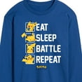 thumbnail image 3 of Pokémon - Eat Sleep Battle Repeat - Men's Long Sleeve T-Shirt, 3 of 5