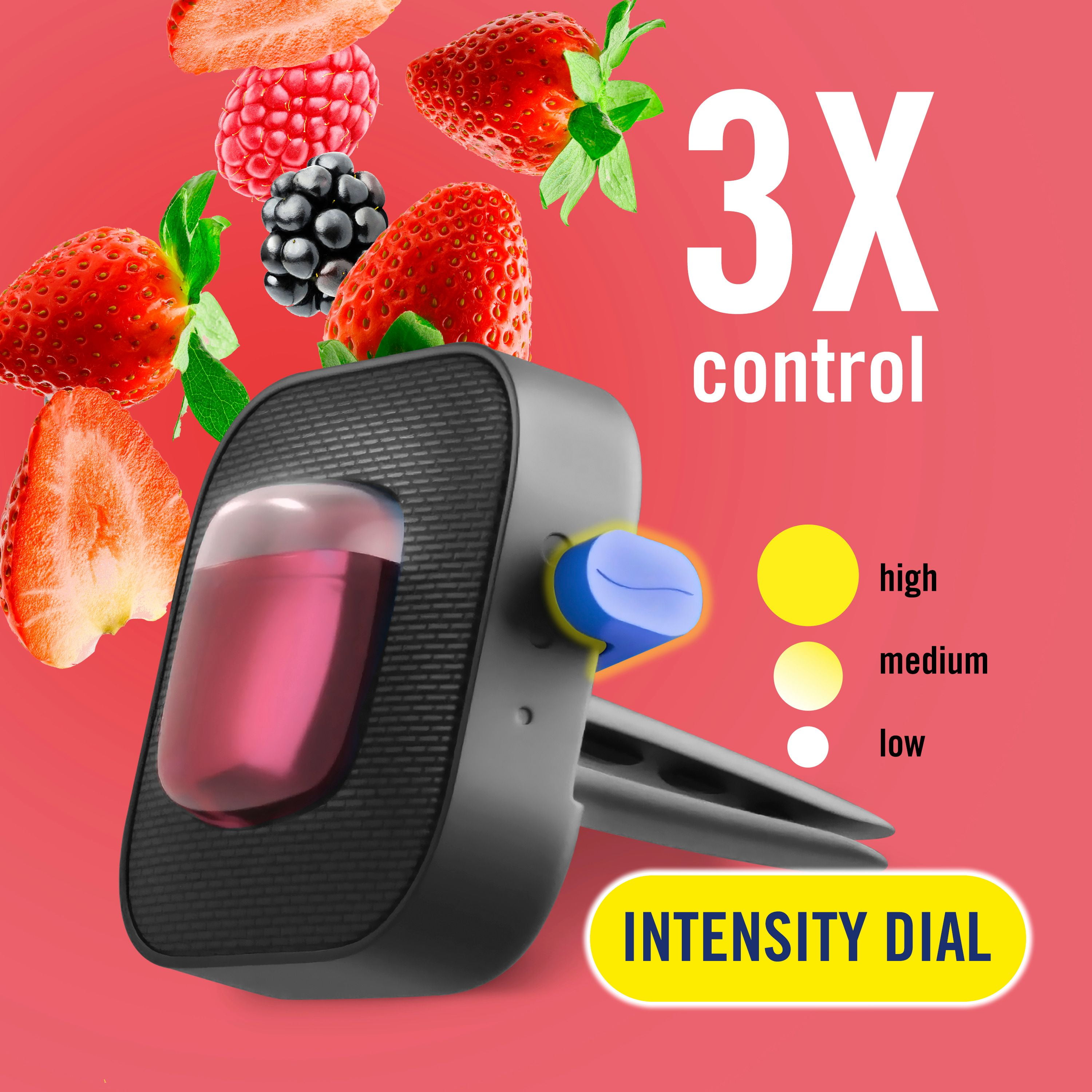 Febreze Car Air Freshener Vent Clip Berry & Bramble Scent, Car Vent Clip, 2ct