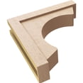 thumbnail image 6 of 5"W x 20"D x 20"H Thin Emerson Rough Cedar Woodgrain TimberThane Corbel, Primed Tan, 6 of 6