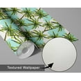 thumbnail image 6 of S4Sassy Palm Tree Pattern Wallpaper - Green Wall Covering, 25" x 360" Self-Adhesive Textured Vinyl Wallpaper, Decorative Walls Wrap, Easy DIY Wall Covering For Bedroom, Living Room, Living Space, 6 of 9