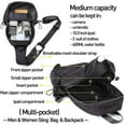 thumbnail image 2 of Small Black Sling Crossbody Backpack Shoulder Bag, Lightweight Single Strap Backpack Sling Bag, 2 of 5
