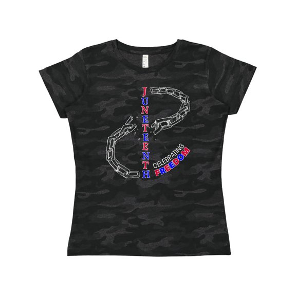 Inktastic Juneteenth-Celebrating Freedom- breaking chains Women's T-Shirt