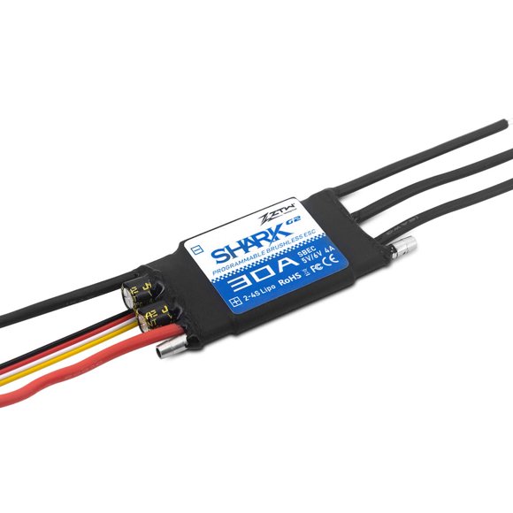 ESC ZTW Shark G2 30A a prueba de agua sin escobillas para barco RC
