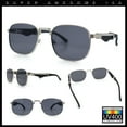 thumbnail image 7 of Mens Luxury Oversize Wood Buff Rectangle OG Gangster Sunglasses Silver Black - Black, 7 of 7
