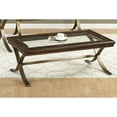 thumbnail image 4 of Jofran Ashland Glass Top Coffee Table in Rich Chocolate, 4 of 5